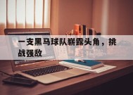 米乐体育官网-一支黑马球队崭露头角，挑战强敌(黑马队的logo)